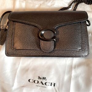 Coach Metallic Black Crossbody Bag